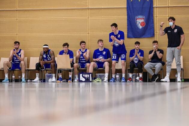 2 Basketball Bundesliga ProB ART Giants Duesseldorf vs VfL SparkassenStars Bochum, 16 04 2021 Team Bochum 2 Basketball Bundesliga ProB ART Giants Duesseldorf vs VfL SparkassenStars Bochum on 16 04 2021, Duesseldorf Copyright: xBEAUTIFULxSPORTS KennyxBeelex