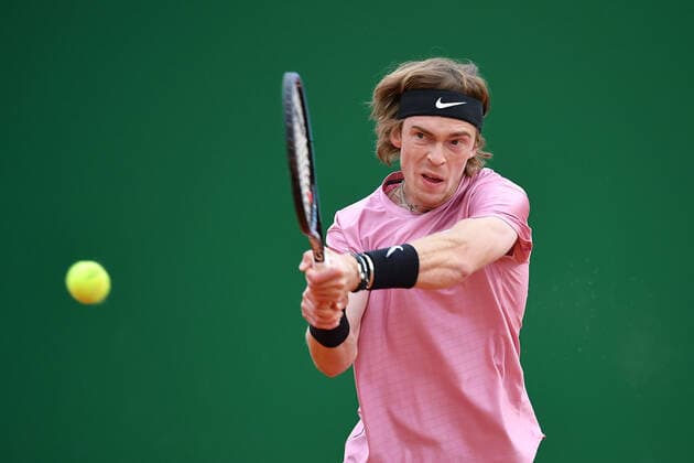 Andrey Rublev (Rus) defeated Rafael Nadal (Esp) TENNIS : Rolex Monte Carlo Masters - 16 04 2021 AntoineCouvercelle Panoramic 