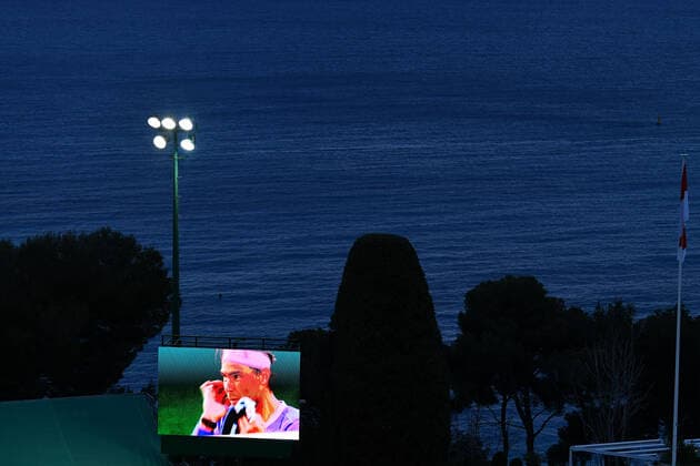 Andrey Rublev (Rus) defeated Rafael Nadal (Esp) TENNIS : Rolex Monte Carlo Masters - 16 04 2021 AntoineCouvercelle Panoramic 
