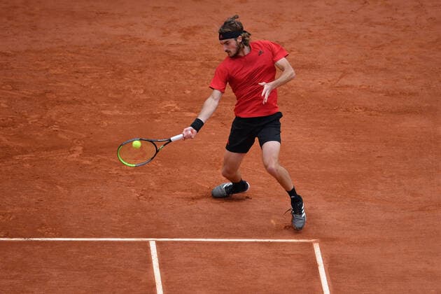 Stefanos Tsitsipas (Gre) TENNIS : Rolex Monte Carlo Masters - 16 04 2021 AntoineCouvercelle Panoramic 