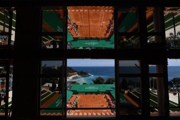 General view of the Monte Carlo Country Club TENNIS : Rolex Monte Carlo Masters - 16 04 2021 AntoineCouvercelle Panoramic 
