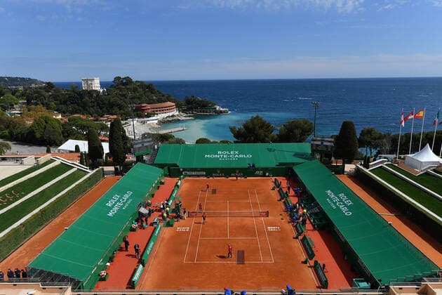 General view of the Monte Carlo Country Club TENNIS : Rolex Monte Carlo Masters - 16 04 2021 AntoineCouvercelle Panoramic 