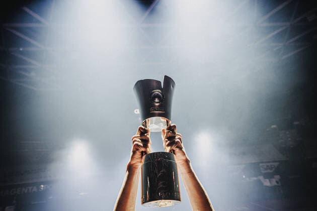 Basketball 16 04 2021 Season 2020 2021 MagentaSport BBL Cup Arrival MagentaSport BBL Cup The Cup Basketball 16 04 2021 Season 2020 2021 MagentaSport BBL Cup The Cup editorial use only commercial use only by arrangement with the photographer Munich Germany