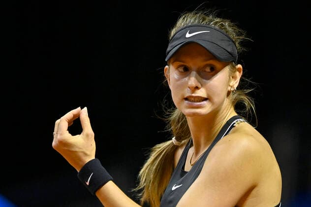 Alexandra Vecic GER Gesture, gesture dissatisfied Qualification Tennis Women Porsche Cup Porsche Tennis Grand Prix GP Stuttgart 2021 Porsche Arena 17 04 2021 Porsche Tennis Grand Prix Stuttgart 2021