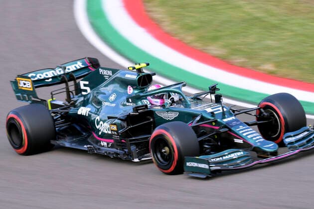 VETTEL Sebastian Aston Martin F1 Team FIA Formula 1 Season 2021 at Imola on 17 04 2021 at Imola
