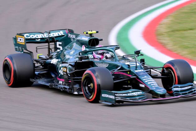VETTEL Sebastian Aston Martin F1 Team FIA Formula 1 Season 2021 at Imola on 17 04 2021 at Imola