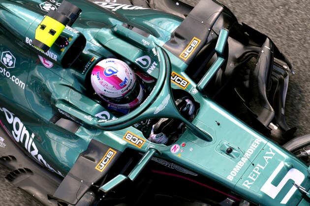 VETTEL Sebastian Aston Martin F1 Team FIA Formula 1 Season 2021 at Imola on 17 04 2021 at Imola