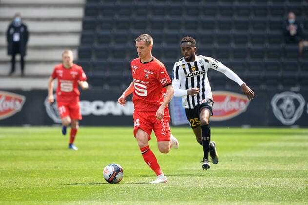 14 BENJAMIN BOURIGEAUD (REN) FOOTBALL : Angers vs Rennes - Ligue 1 Uber Eats - 17 04 2021 FEP Panoramic 