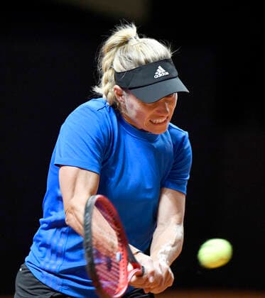 Angelique KERBER GER Training Action Qualification Tennis Women Porsche Cup Porsche Tennis Grand Prix GP Stuttgart 2021 Porsche Arena 17 04 2021 Porsche Tennis Grand Prix Stuttgart 2021