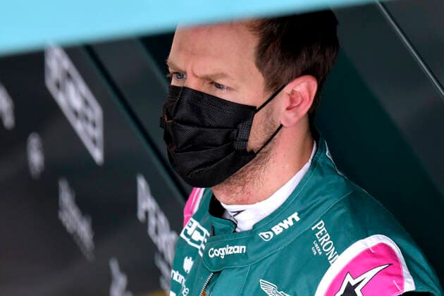 VETTEL Sebastian Aston Martin F1 Team FIA Formula 1 Season 2021 at Imola on 17 04 2021 at Imola