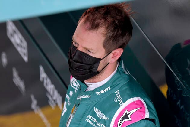VETTEL Sebastian Aston Martin F1 Team FIA Formula 1 Season 2021 at Imola on 17 04 2021 at Imola
