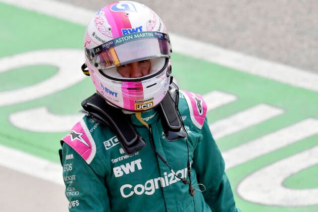 VETTEL Sebastian Aston Martin F1 Team FIA Formula 1 Season 2021 at Imola on 17 04 2021 at Imola