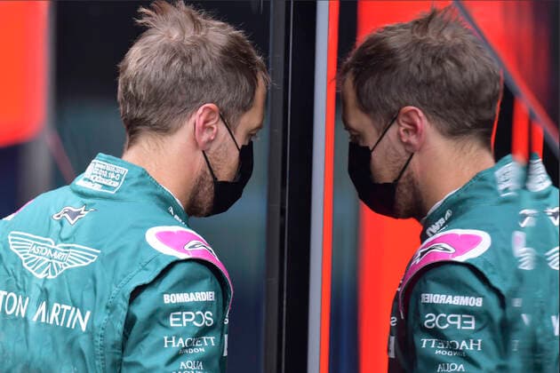 VETTEL Sebastian Aston Martin F1 Team FIA Formula 1 Season 2021 at Imola on 17 04 2021 at Imola