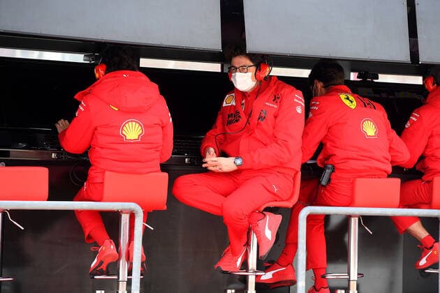 F1 Grand Prix of Emilia Romagna Mattia Binotto (ITA, Scuderia Ferrari Mission Winnow), F1 Grand Prix of Emilia Romagna at Autodromo Enzo e Dino Ferrari on April 17, 2021 in Imola, Italy. (Photo by COLOMBO IMAGES FIA Pool via HOCH ZWEI) Imola Italy Poolfoto HOCH ZWEI Pool COLOMBO IMAGES ,EDITORIAL USE ONLY