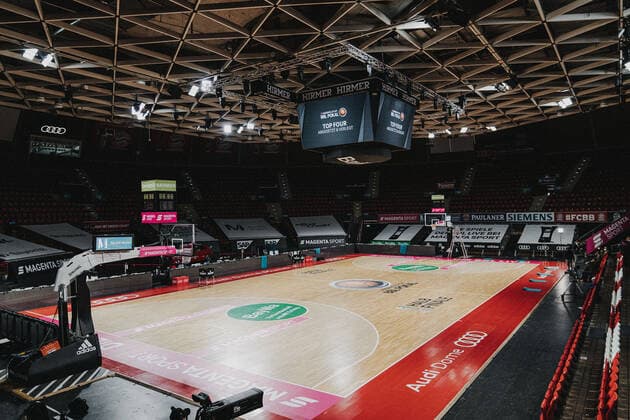 Basketball 17 04 2021 Season 2020 2021 MagentaSport BBL Cup 1 Semifinal Ratiopharm Ulm FC Bayern Munich Basketball 17 04 2021 Season 2020 2021 MagentaSport BBL Cup 1 Semifinal Ratiopharm Ulm FC Bayern Munich editorial use only commercial use only by arrangement with the photographer Munich Germany