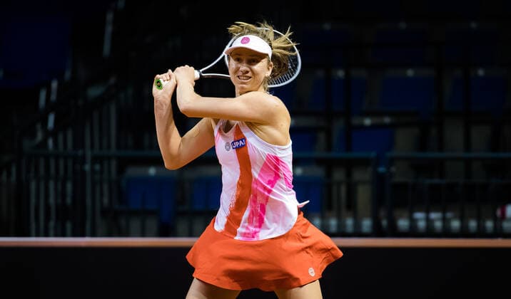 April 17, 2021, STUTTGART, GERMANY: Mona Barthel of Germany in action during the first round of qualifications at the 2021 Porsche Tennis Grand Prix WTA, Tennis Damen 500 tournament against Martina Caregaro of Italy STUTTGART GERMANY - ZUMAa181 20210417_zaa_a181_001 Copyright: xRobxPrangex