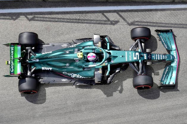 VETTEL Sebastian Aston Martin F1 Team FIA Formula 1 Season 2021 at Imola on 17 04 2021 at Imola