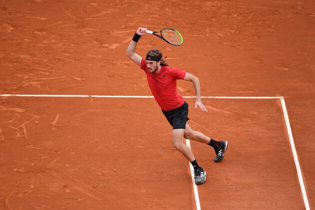 Stefanos Tsitsipas (Gre) TENNIS : Rolex Monte Carlo Masters - 17 04 2021 AntoineCouvercelle Panoramic 