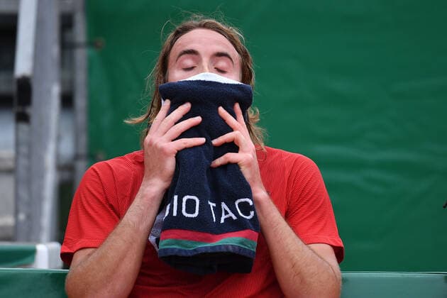 Stefanos Tsitsipas (Gre) TENNIS : Rolex Monte Carlo Masters - 17 04 2021 AntoineCouvercelle Panoramic 