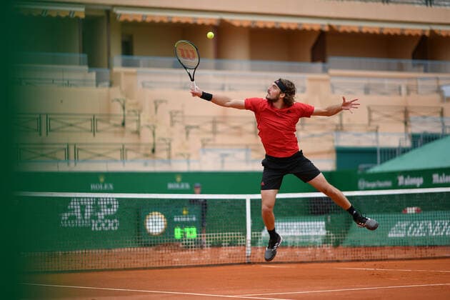 Stefanos Tsitsipas (Gre) TENNIS : Rolex Monte Carlo Masters - 17 04 2021 AntoineCouvercelle Panoramic 