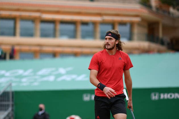 Stefanos Tsitsipas (Gre) TENNIS : Rolex Monte Carlo Masters - 17 04 2021 AntoineCouvercelle Panoramic 