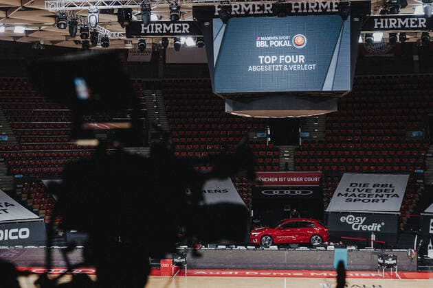 Basketball 17 04 2021 Season 2020 2021 MagentaSport BBL Cup 1 Semifinal Ratiopharm Ulm FC Bayern Munich Basketball 17 04 2021 Season 2020 2021 MagentaSport BBL Cup 1 Semifinal Ratiopharm Ulm FC Bayern Munich editorial use only commercial use only by arrangement with the photographer Munich Germany