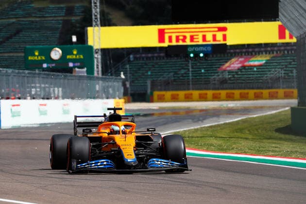 3 Daniel Ricciardo AUS, McLaren F1 Team , F1 Grand Prix of Emilia Romagna at Autodromo Enzo e Dino Ferrari on April 17, 2021 in Imola, Italy Photo by HOCH ZWEI Imola Italy