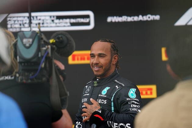 Formula 1 Pirelli Gran Premio Del Made In Italy E Dell emilia Romagna 2021 17 04 2021, Autodromo Enzo e Dino Ferrari, Imola, Formula 1 Pirelli Gran Premio Del Made In Italy E Dell emilia Romagna 2021 ,in the picture pole position for Lewis Hamilton GBR 44 , Mercedes AMG Petronas Formula One Team nordphotoxGmbHx xBratic nph00250