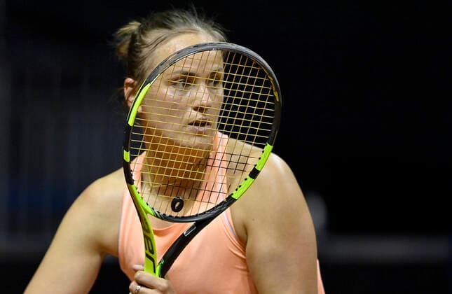 Stephanie Wagner GER Qualification Round 1 Tennis Women Porsche Cup Porsche Tennis Grand Prix GP Stuttgart 2021 Porsche Arena 17 04 2021 Porsche Tennis Grand Prix Stuttgart 2021