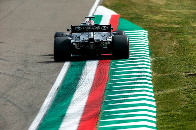 44 Lewis Hamilton GBR, Mercedes AMG Petronas F1 Team , F1 Grand Prix of Emilia Romagna at Autodromo Enzo e Dino Ferrari on April 17, 2021 in Imola, Italy Photo by HOCH ZWEI Imola Italy