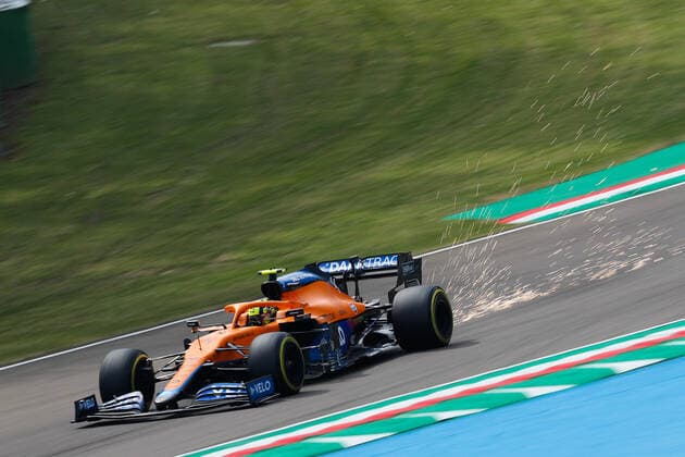 4 Lando Norris GBR, McLaren F1 Team , F1 Grand Prix of Emilia Romagna at Autodromo Enzo e Dino Ferrari on April 17, 2021 in Imola, Italy Photo by HOCH ZWEI Imola Italy