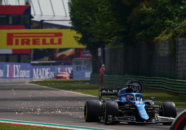 Formula 1 Pirelli Gran Premio Del Made In Italy E Dell emilia Romagna 2021 17 04 2021, Autodromo Enzo e Dino Ferrari, Imola, Formula 1 Pirelli Gran Premio Del Made In Italy E Dell emilia Romagna 2021 ,in the picture Fernando Alonso ESP 14 , Alpine F1 Team nordphotoxGmbHx xBratic nph00250