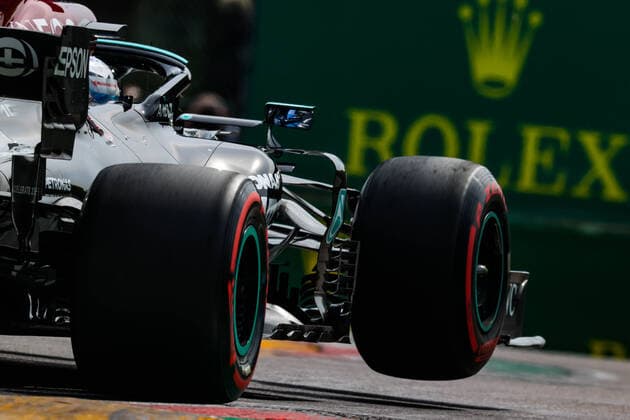BOTTAS Valtteri (fin), Mercedes AMG F1 GP W12 E Performance, action during the Formula 1 Pirelli Gran Premio Del Made In Italy E Dell emilia Romagna 2021 from April 16 to 18, 2021 on the Autodromo Internazionale Enzo e Dino Ferrari, in Imola, Italy - FORMULE 1 : Grand prix Emilie Romagne - Imola - Essais - 17 04 2021 DPPI Panoramic  00121003_AC9I5171