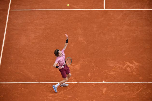 Andrey Rublev (Rus) TENNIS : Rolex Monte Carlo Masters - 17 04 2021 AntoineCouvercelle Panoramic 
