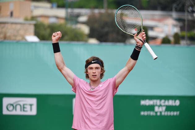 Andrey Rublev (Rus) TENNIS : Rolex Monte Carlo Masters - 17 04 2021 AntoineCouvercelle Panoramic 