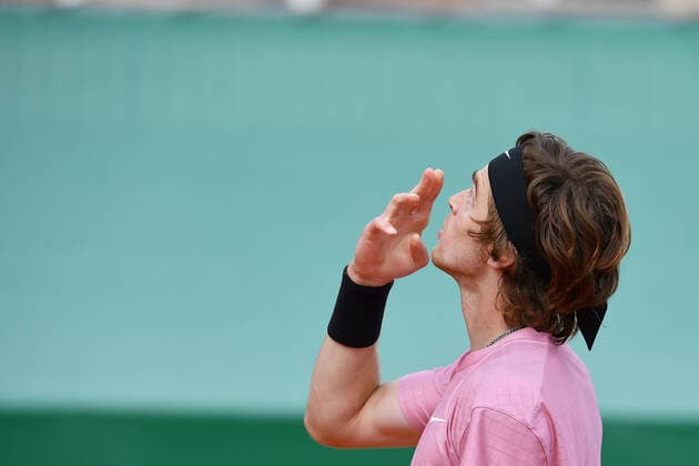 Andrey Rublev (Rus) TENNIS : Rolex Monte Carlo Masters - 17 04 2021 AntoineCouvercelle Panoramic 