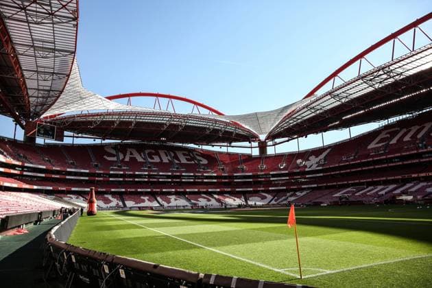Luz Stadium during the mens Liga NOS game between SL Benfica and Gil Vicente at Luz Stadium in Lisbon, Portugal on April 17, 2021 Liga NOS - Benfica v Gil Vicente 