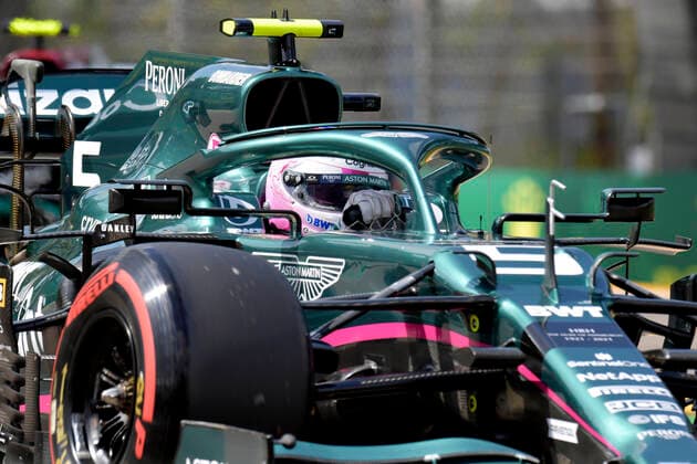 VETTEL Sebastian Aston Martin F1 Team FIA Formula 1 Season 2021 at Imola on 17 04 2021 at Imola