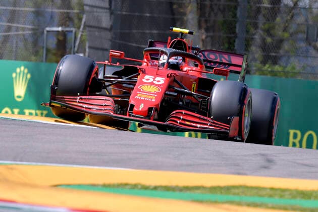 SAINZ Carlos Jr Scuderia Ferrari F1 Team FIA Formula 1 season 2021 at Imola on 17 04 2021 at Imola