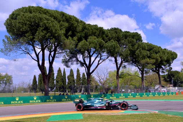 VETTEL Sebastian Aston Martin F1 Team FIA Formula 1 Season 2021 at Imola on 17 04 2021 at Imola