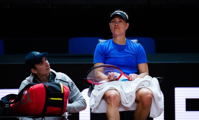 April 17, 2021, STUTTGART, GERMANY: Angelique Kerber of Germany during practice at the 2021 Porsche Tennis Grand Prix WTA, Tennis Damen 500 tournament STUTTGART GERMANY - ZUMAa181 20210417_zaa_a181_048 Copyright: xRobxPrangex