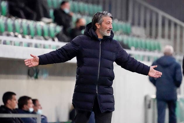 Murat Yakin trainer schaffhausen, tr , SWZ, SC Kriens vs FC Schaffhausen, football, Brack Challenge League season 2020 2021, 17 04 2021, photo Roger Albrecht Kriens STADION KLEINFELD Lucerne Switzerland