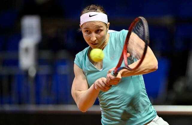 Tamarta Korpatsch GER Action Qualification Round 2 Tennis Women Porsche Cup Porsche Tennis Grand Prix GP Stuttgart 2021 Porsche Arena 18 04 2021 Porsche Tennis Grand Prix Stuttgart 2021