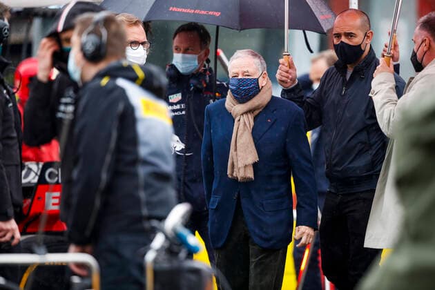 TODT Jean (fra), FIA President, portrait during the Formula 1 Pirelli Gran Premio Del Made In Italy E Dell emilia Romagna 2021 from April 16 to 18, 2021 on the Autodromo Internazionale Enzo e Dino Ferrari, in Imola, Italy - FORMULE 1 : Grand prix Emilie Romagne - Imola - Course - 18 04 2021 DPPI Panoramic 