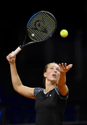 Angelica Moratelli ITA Serve Qualification Round 2 Tennis Women Porsche Cup Porsche Tennis Grand Prix GP Stuttgart 2021 Porsche Arena 18 04 2021 Porsche Tennis Grand Prix Stuttgart 2021