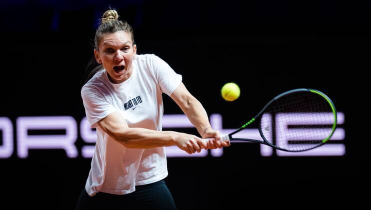 Tennis, WTA Tournament in Stuttgart, Training
