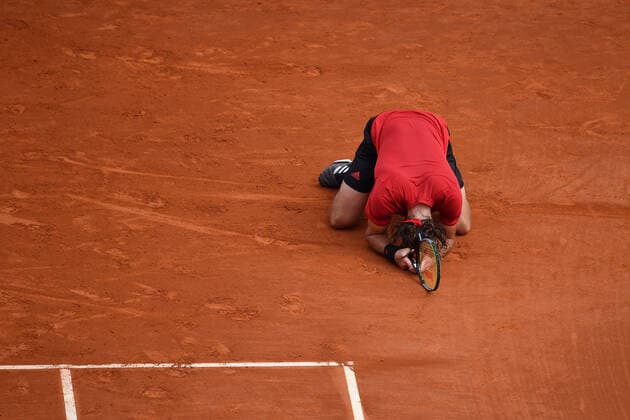 Stefanos Tsitsipas (Gre) defeated Andrey Rublev (Rus) in the Rolex Monte Carlo Masters final TENNIS : Rolex Monte Carlo Masters - 18 04 2021 AntoineCouvercelle Panoramic 