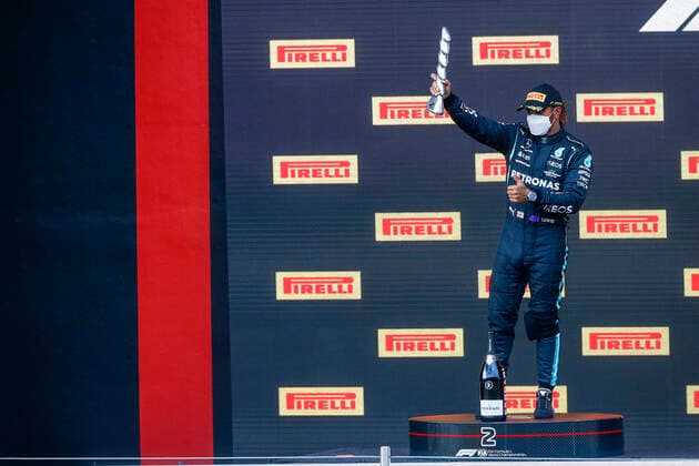 44 Lewis Hamilton GBR, Mercedes AMG Petronas F1 Team , F1 Grand Prix of Emilia Romagna at Autodromo Enzo e Dino Ferrari on April 18, 2021 in Imola, Italy Photo by HOCH ZWEI Imola Italy