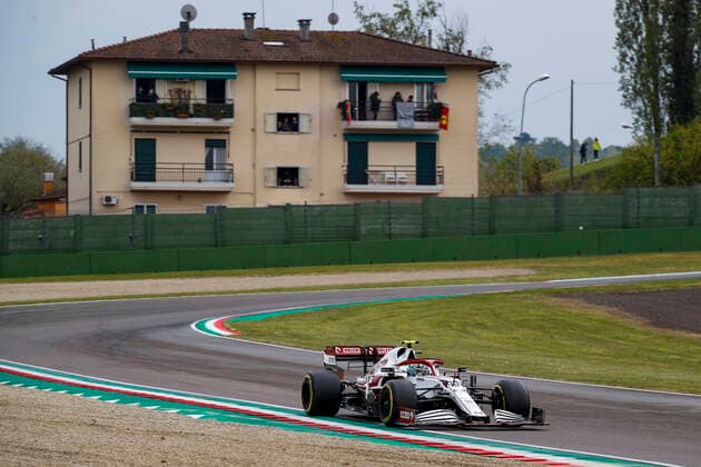 99 Antonio Giovinazzi ITA, Alfa Romeo Racing ORLEN , F1 Grand Prix of Emilia Romagna at Autodromo Enzo e Dino Ferrari on April 18, 2021 in Imola, Italy Photo by HOCH ZWEI Imola Italy