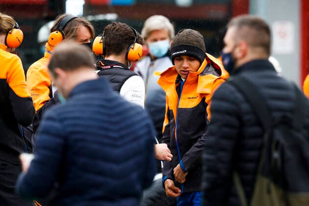 4 Lando Norris GBR, McLaren F1 Team , F1 Grand Prix of Emilia Romagna at Autodromo Enzo e Dino Ferrari on April 18, 2021 in Imola, Italy Photo by HOCH ZWEI Imola Italy